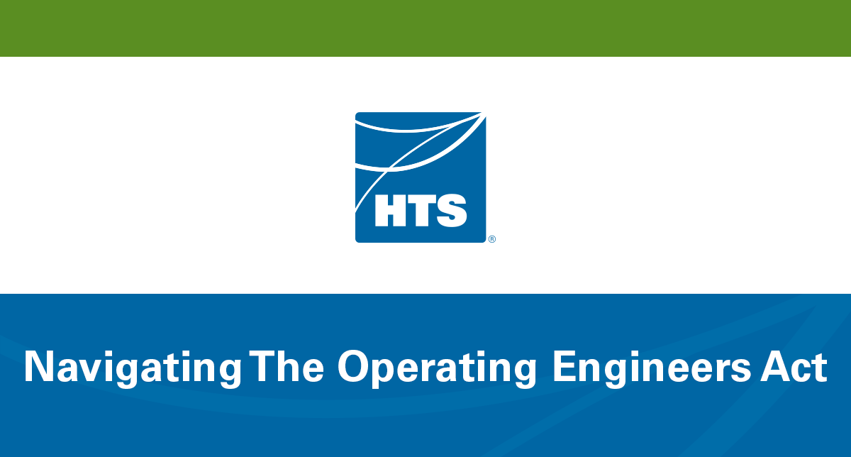 Navigating The Operating Engineers Act